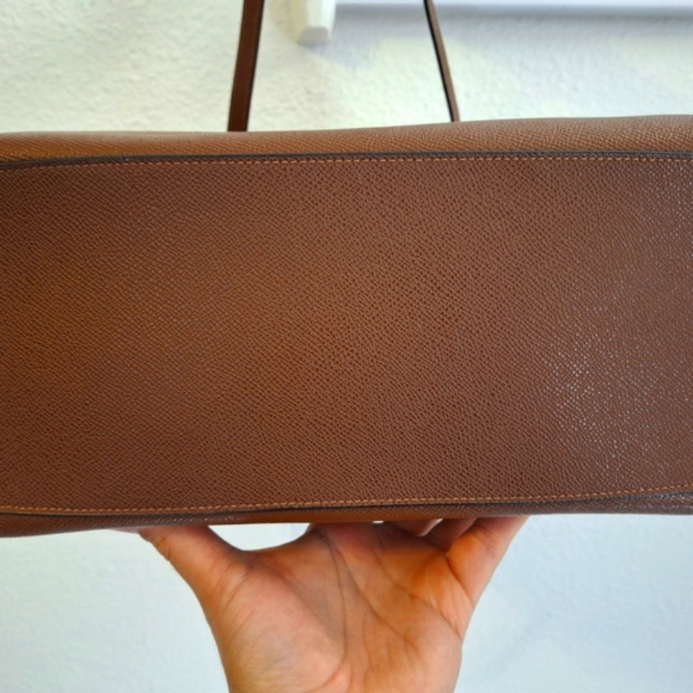 Coach Brown Leather Tote Bag - Picture 6 of 7